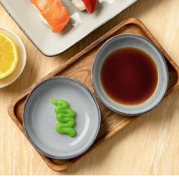 Set of Gray Ceramic Dipping Bowls New - Picture 5 of 16